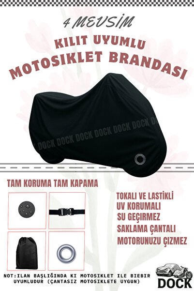Yamaha Niken KİLİT UYUMLU SİYAH MOTOSİKLET BRANDASI (GÜNEŞ-SU GEÇİRMEZ)