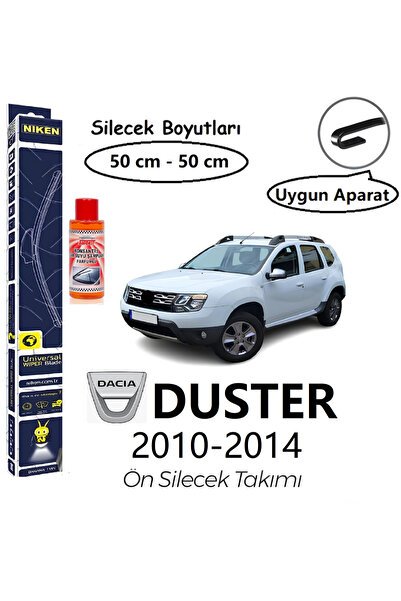 NİKEN DACIA DUSTER ÖN SİLECEK TAKIMI (2010-2014) HEDİYE!!! KONSANTRE CAM SUYU