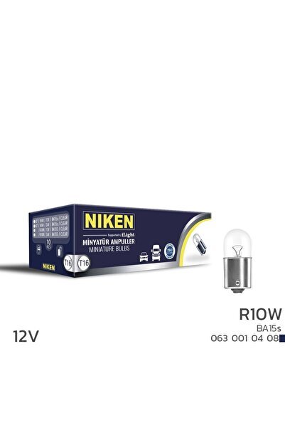 Niken 12V 67 AMPUL (R10W) BA15s 10’Lu