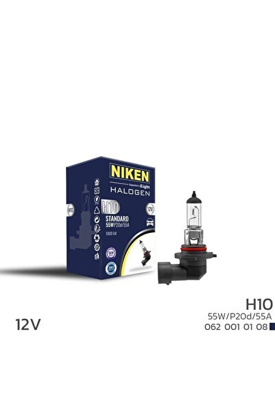 Niken 12V H10 55W Halojen Ampul P20D/55A