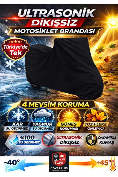 DİKİŞSİZ Siyah Yamaha Niken GT Motor Brandası,Motosiklet Brandası,Ekstra KALIN (YENİ MODEL)