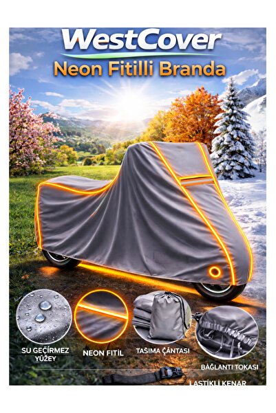 Yamaha Niken GT Uyumlu (NEON FİTİLLİ-TRNCU) Su Geçirmez Motorsiklet Brandası