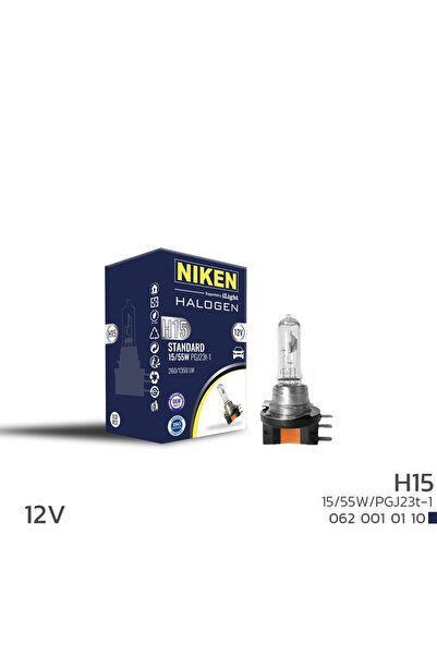 Niken 12V H15 15W/55W Halojen Ampul PGJ23T-1