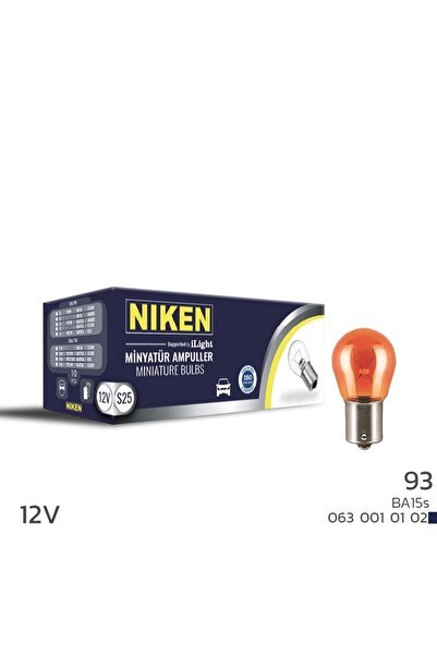93 AMPUL (TEK DUY) DÜZ BA15s P21W (12V)