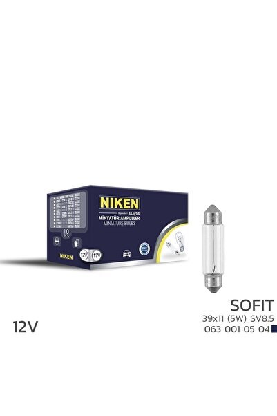 Niken 12V Sofit Ampul 39X11 (5W) Sv8.5 10 LU