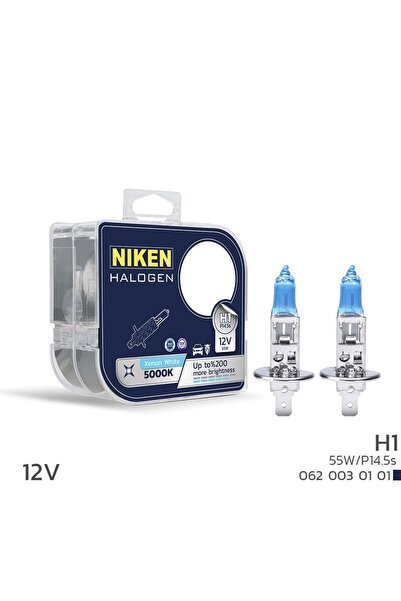 Niken 12V H1 55W Beyaz Işık Ampul P14.5s 5000K