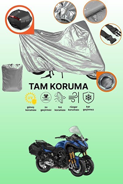 Gri Kilit Ve Arka Çanta Uyumlu Yamaha Niken GT Uyumlu Motosiklet Brandası, Koruma Örtüsü