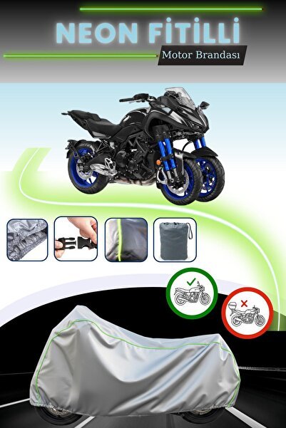Gri Fitilli Çanta,Kilit Uyumsuz Yamaha Niken Motor Brandası