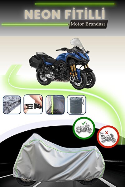 Gri Fitilli Çanta,Kilit Uyumsuz Yamaha Niken GT Motor Brandası