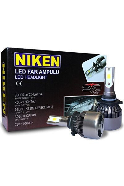 H4 Led Xenon Evo Seri Yeni Teknoloji 4000 Lümen Şimşek Etkili 6000k Beyaz