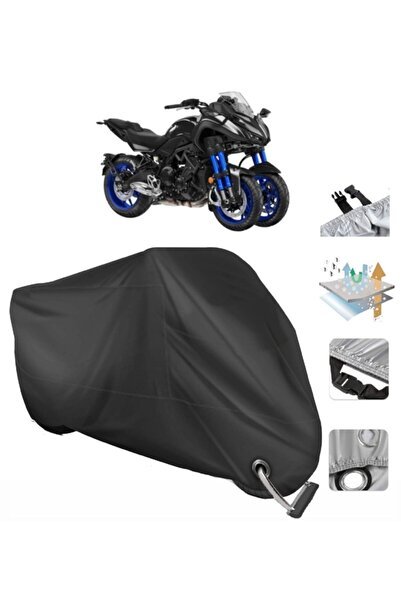 Yamaha Niken Motosiklet Branda (bağlantı, Kilit Uyumlu)-siyah
