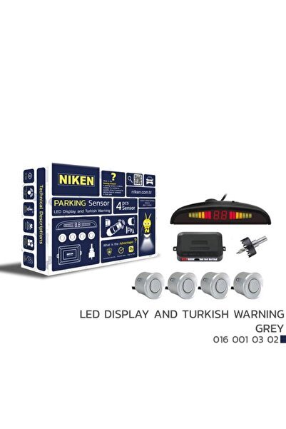 PARK SENSÖRÜ LED EKRAN VE TURKCE UYARI GRİ 22MM