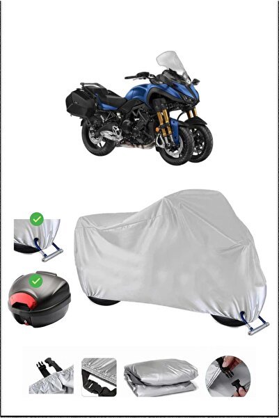 YAMAHA NIKENGT ARKA ÇANTA KİLİT UYUMLU SU GEÇİRMEZ MOTOSİKLET BRANDASI-GRİ