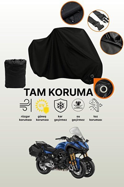Siyah Kilit ile Uyumlu Yamaha Niken GT Uyumlu Motosiklet Brandası