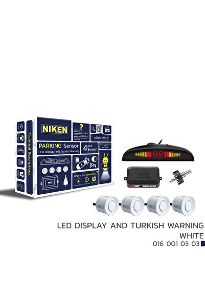 Niken Park Sensörü Ekranlı Türkçe Konuşan 22mm Beyaz