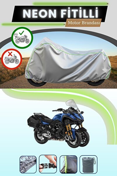 Gri Neon Fitilli Arka Çanta Uyumlu Yamaha Niken GT Uyumlu Motor Brandası