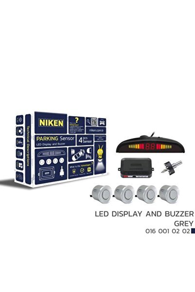 PARK SENSÖRÜ LED EKRAN SES İKAZLI GRİ 22MM