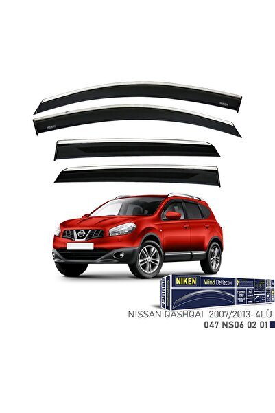 Nissan Qashqai Niken Kromlu Cam Rüzgarlığı 4lü Set 2007 2014