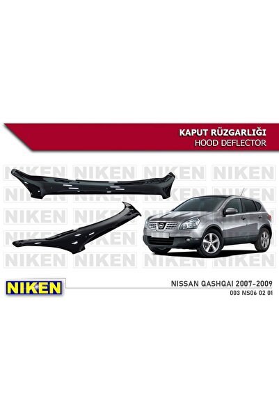 Nissan Qashqai  Uyumlu Kaput Rüzgarlığı Koruyucu 2007-2010 arası