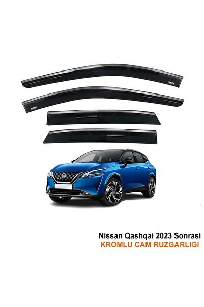 Nissan Qashqai Kromlu Cam Rüzgarlığı 2023 Sonrası