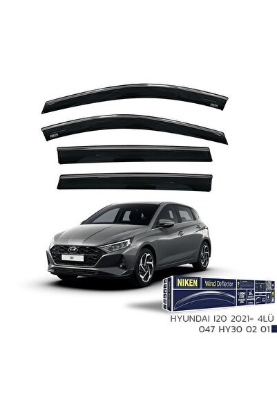 Hyundai i20 Niken Kromlu Cam Rüzgarlığı 4lü Set 2021 ve Üstü