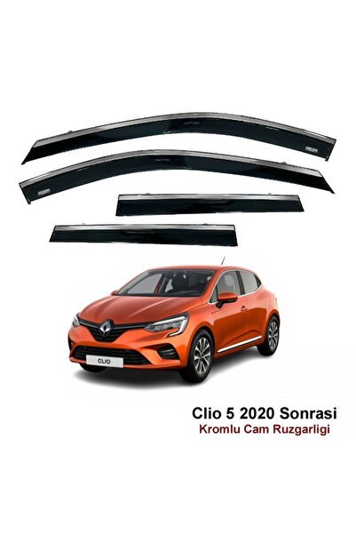 Renault Clio 5 Kromlu Cam Rüzgarlığı 2020 Sonrası