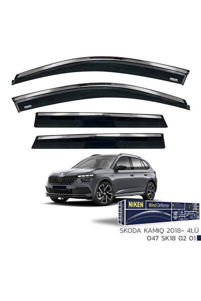 Skoda Kamiq Uyumlu Kromlu Cam Rüzgarlığı 4lü Set 2018 2023