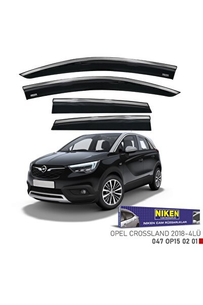 Opel Crossland X Niken Kromlu Cam Rüzgarlığı 4lü Set 2018 ve Üstü