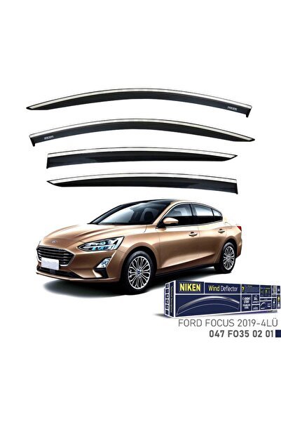 Ford Focus 5 Sedan Kromlu Cam Rüzgarlığı 4lü Set 2019 Ve Üstü
