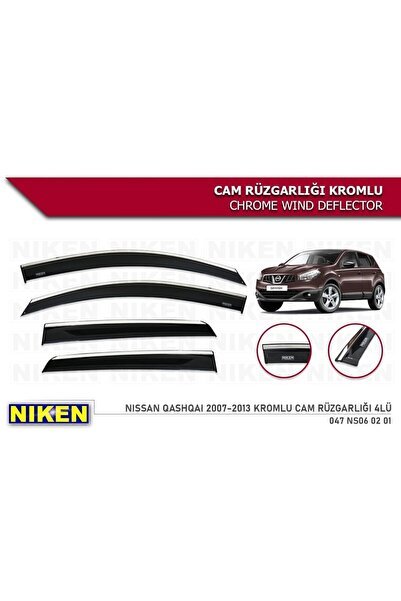 Nissan Qashqai Kromlu Cam Rüzgarlığı Niken 2007-2013