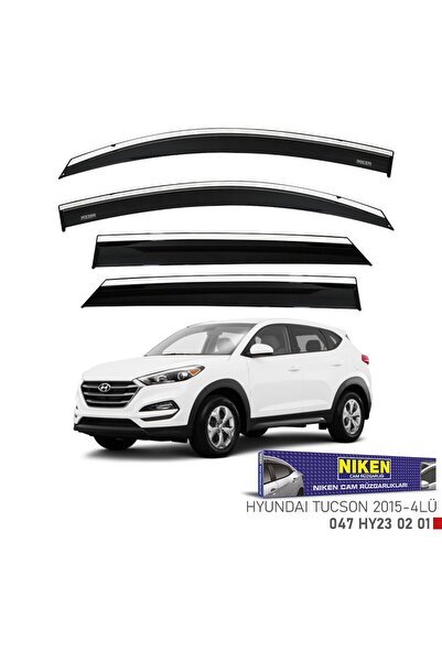 Hyundai Tucson Cam Rüzgarlığı Kromlu 2015