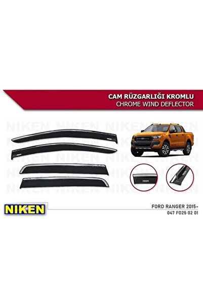 Ranger Araca Özel Kromlu Cam Rüzgarlığı 2015 2016 2017 2018 2019 2020 2021 2022