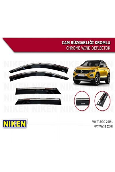 KROMLU CAM RÜZGARLIĞI VOLKSWAGEN T-ROC 2019 SONRASI 4LÜ