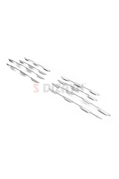S-Dizayn Fiat Egea SD / HB Krom Ön Panjur Diamond Model 8 Prç 2020 Üzeri (Parlak Krom) A+ Kalite 582