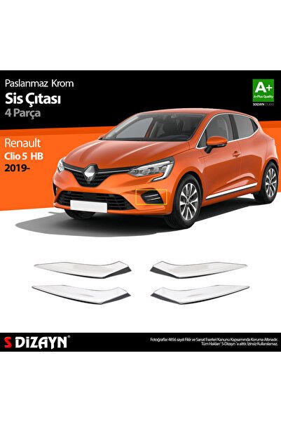 S-Dizayn Renault Clio 5 Krom Sis Çıtası 4 Prç. 2019 Üzeri 7027220