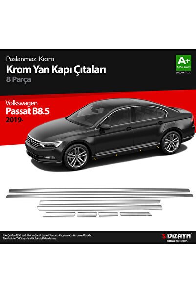 S-Dizayn VW Passat B8.5 Krom Yan Kapı Çıtası 8 Parça 2019-2023 7619140