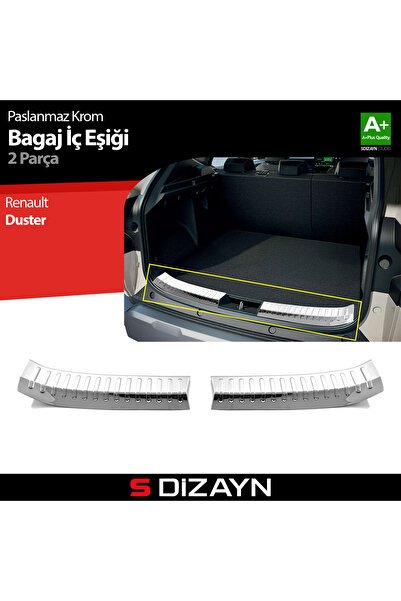 S-Dizayn Renault Duster Krom Bagaj İç Eşiği 2 Prç. 2024 Üzeri A+ Kalite 7000020