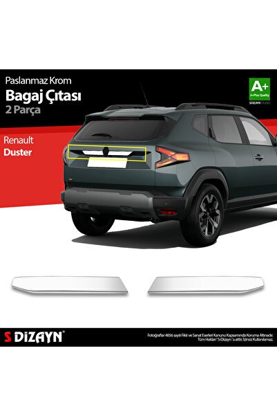 S-Dizayn Renault Duster Krom Bagaj Çıtası 2 Prç. 2024 Üzeri A+ Kalite 7000050
