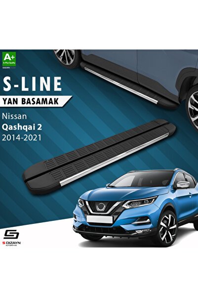Nissan Qashqai 2 S-Line Krom Yan Basamak 173 Cm 2014-2021 A+ Kalite NI-QS2-YBS-SL-KA-173