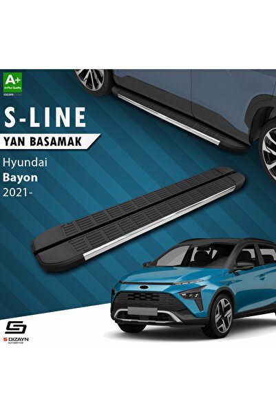 Hyundai Bayon S-Line Krom Yan Basamak 173 Cm 2021 Üzeri A+ Kalite HY-BY1-YBS-SL-KA-173