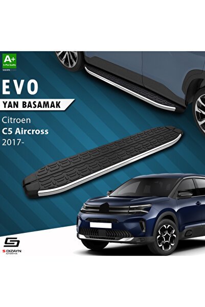 Citroen C5 Aircross Evo Krom Yan Basamak 193 Cm 2017 Üzeri A+ Kalite CI-C5A-YBS-EV-KA-193