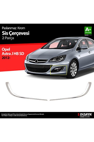 S-Dizayn Opel Astra J Krom Sis Farı Çerçevesi 2012-2020 6804210