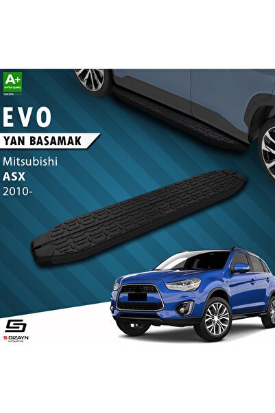 Mitsubishi ASX Evo Siyah Yan Basamak 183 Cm 2010 Üzeri A+ Kalite MT-AX1-YBS-EV-SA-183