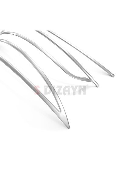 S-Dizayn Fiat Egea SD Krom Arka Tampon Difüzör Çıtası 3 Prç. 2015 Üzeri (Mat Krom) A+ Kalite 5822231