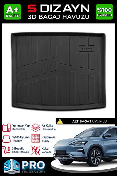 S-Dizayn BYD Seal-U 3D Pro Bagaj Havuzu Alt Bagaj 2024 Üzeri A+ Kalite 3BH-SDZ223-A