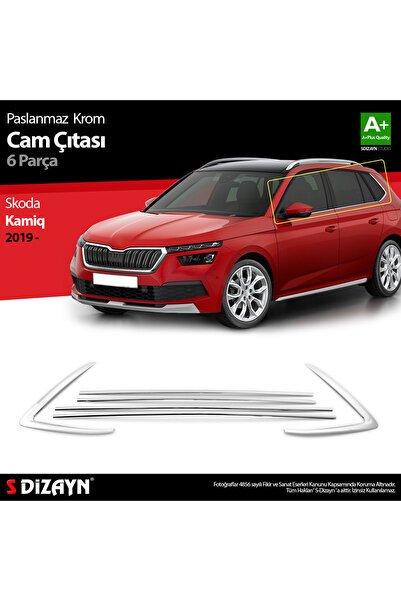 S-Dizayn Skoda Kamiq Krom Cam Çıtası 6 Prç 2019 Üzeri 7211060
