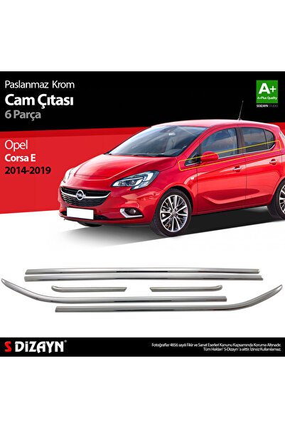 S-Dizayn Opel Corsa E Krom Cam Çıtası 6 Prç. 2015-2019 6828060