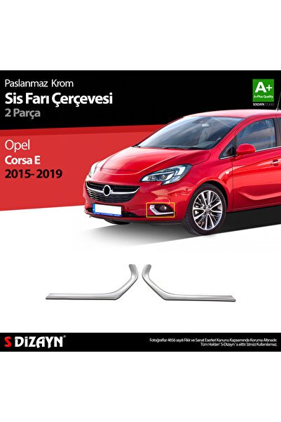 S-Dizayn Opel Corsa E Krom Sis Farı Çerçevesi 2 Prç 2015-2019 6828210