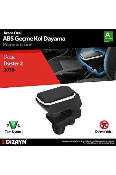 S-Dizayn Dacia Duster 2 Kol Dayama Kolçak Geçmeli ABS Gri 2018-2023 KLC-GC-GR-5630