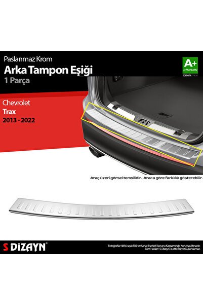S-Dizayn Chevrolet Trax Krom Arka Tampon Eşiği 2013-2022 5408021